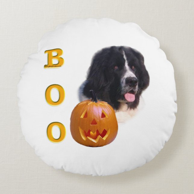 Almofada Redonda Terra Nova - Halloween Boo (Frente)