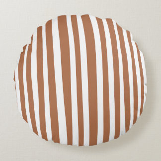 Almofada Redonda Terracotta Modern Stripes Minimalist 