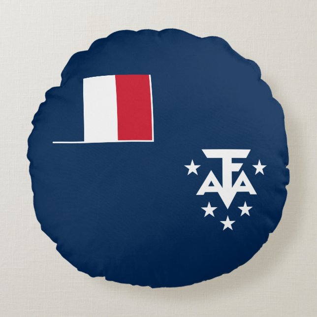 Almofada Redonda Terras Austrais e Antárticas Francesas (Frente)