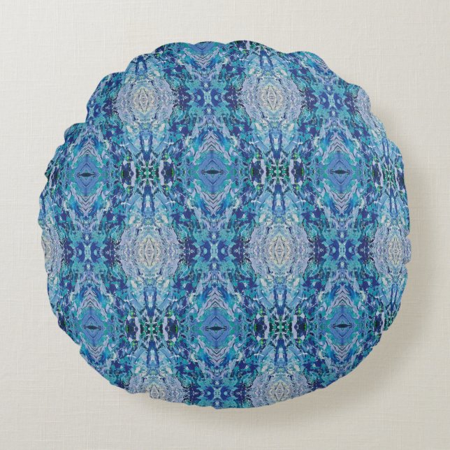 Almofada Redonda Textura #18 de la obra Maritimo (Frente)