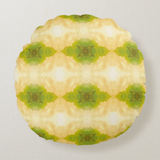 Almofada Redonda Textura #25 de la obra Nuit (Frente)