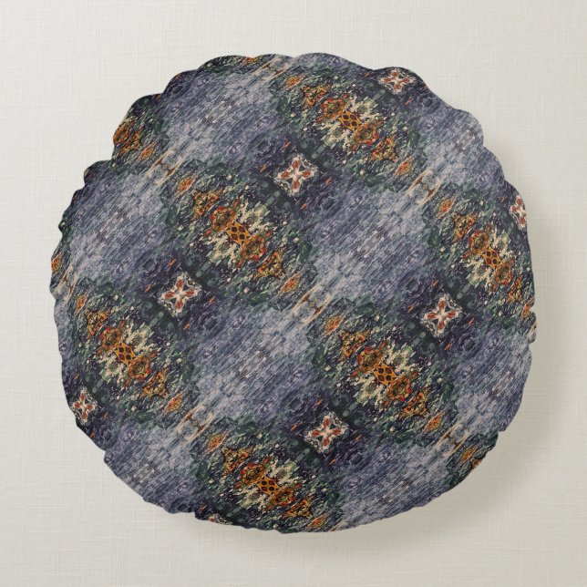 Almofada Redonda Textura #25 de obra Amanecer (Frente)