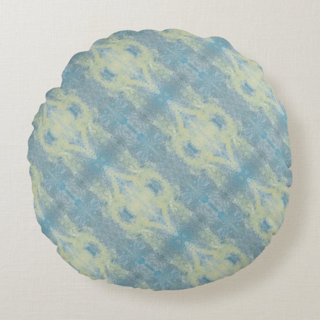 Almofada Redonda Textura #4 de obra La roca (Frente)