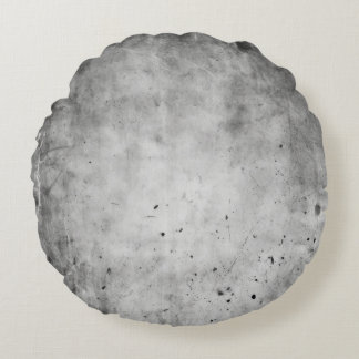Almofada Redonda Textura Gris Grunge Afligida