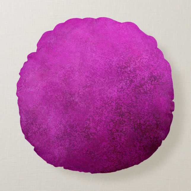 Almofada Redonda Textura Roxa (Frente)