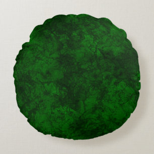 Almofada Redonda Textura verde escura textura suede marble granite