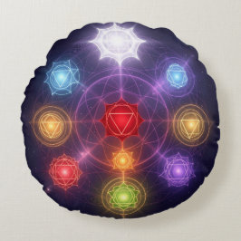 Almofada Redonda The 7 Chakras´3