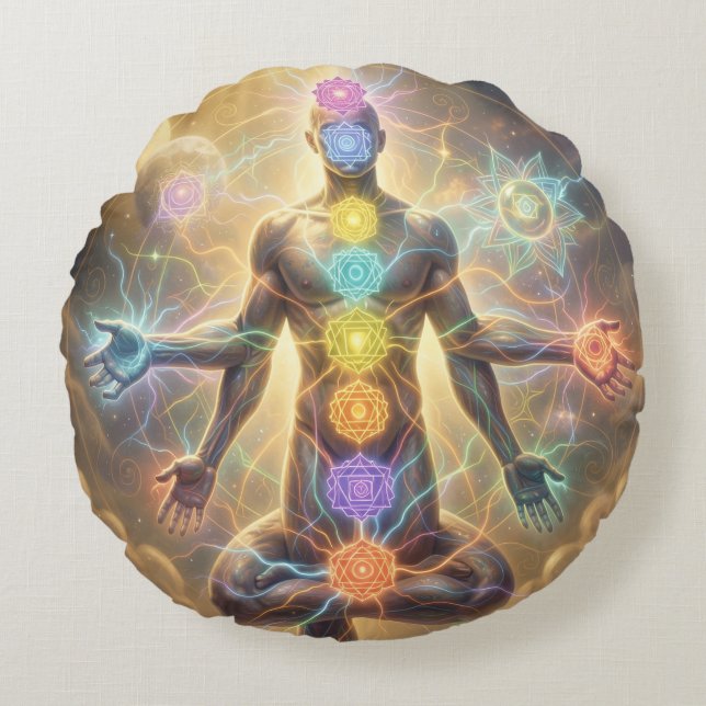 Almofada Redonda The 7 Chakras´7 (Frente)