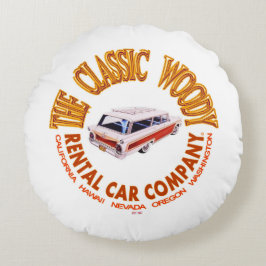 Almofada Redonda The Classic Woody Rental Car Company