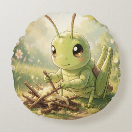 Almofada Redonda The Grasshopper and the Nectar Artwork
