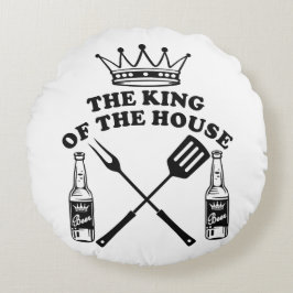 Almofada Redonda The King of the House Beer