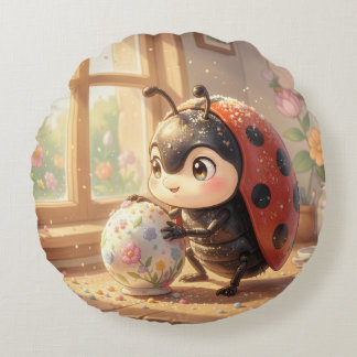Almofada Redonda The Ladybug and the Hidden Nectar Kingdom.6