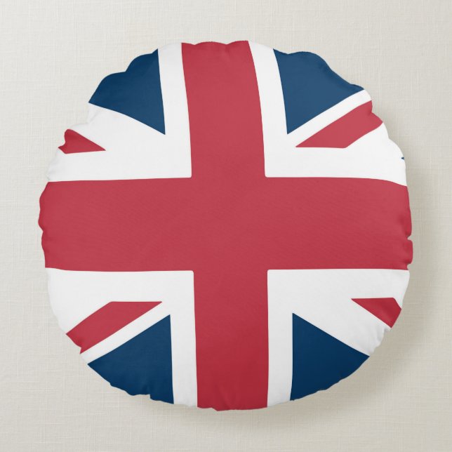 Almofada Redonda The Union Jack British Flag (Frente)