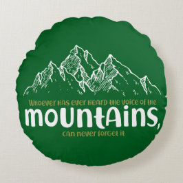 Almofada Redonda The Voice of the Mountains
