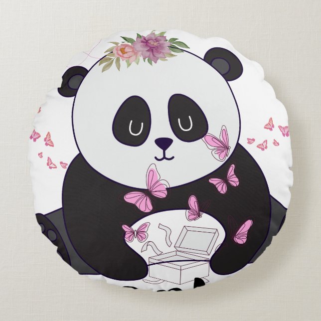 Almofada Redonda Throw Pillow (Frente)