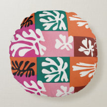Throw pillow inspired by Henri Matisse Snow Flower