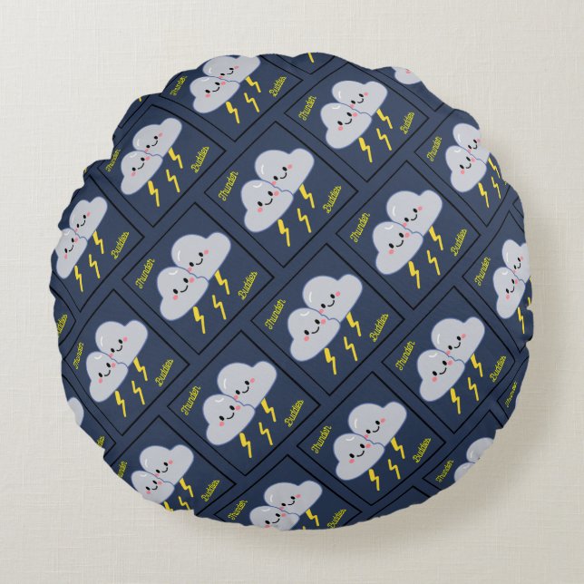 Almofada Redonda Thunder Buddies (Frente)