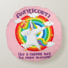 Almofada Redonda Tia Como Uma Tia Normal Mas Mais Incrível