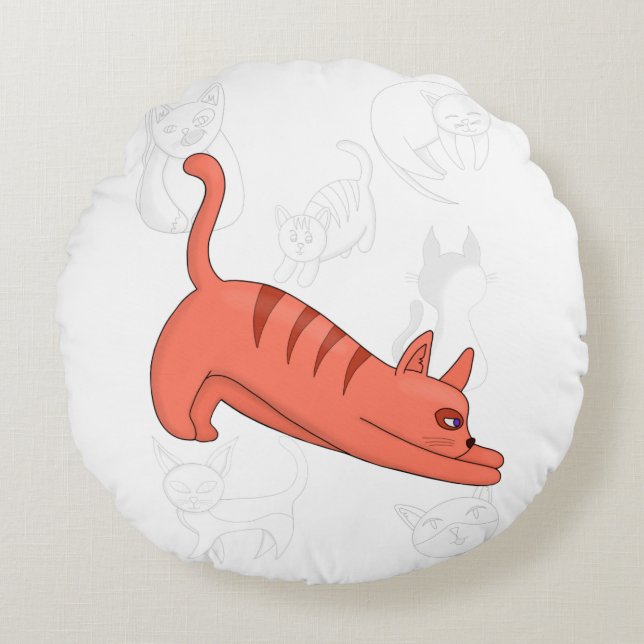 Almofada Redonda Time to Stretch Duvet Cover (Frente)