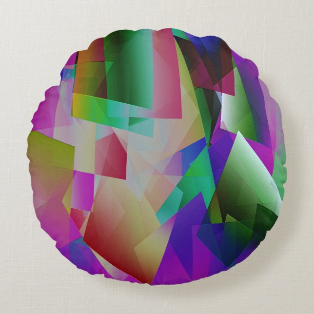 Almofada Redonda Timez Psicodélico....... (Frente)