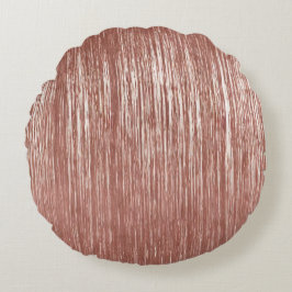 Almofada Redonda Tinsel Gelam-Dourado-Rosa Chic Strips Natal