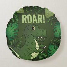 Tiranossauro Rex Dinossauro Verde Fofo & Texto Rug