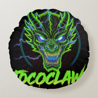 Almofada Redonda TOCOCLAWS Biohazard Esqueleto: Máscara de Gás Radi