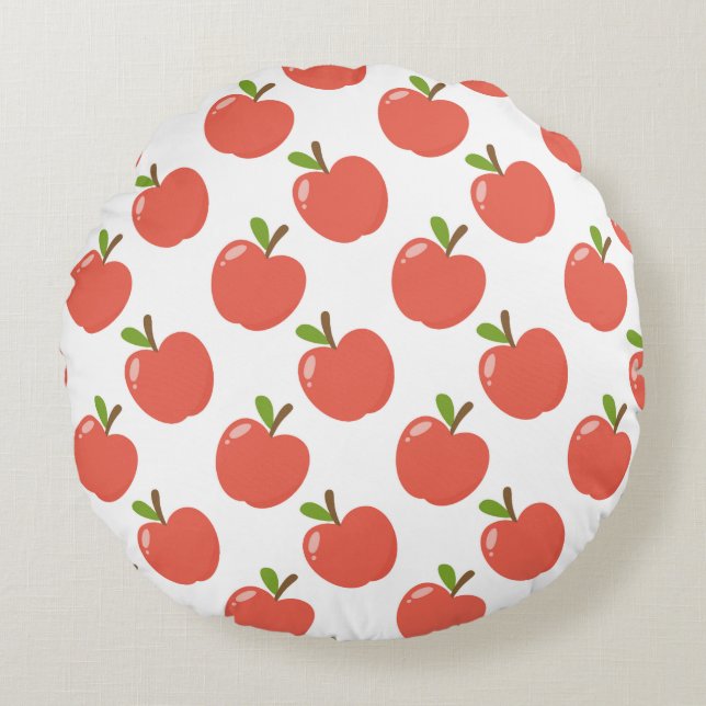 Almofada Redonda Todas as Maçãs (Frente)