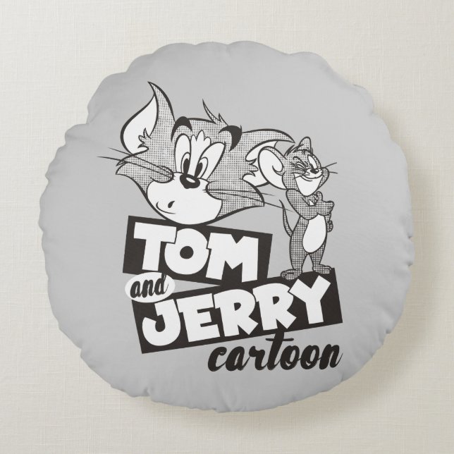 Almofada Redonda Tom E Jerry | Cartoon Tom E Jerry (Frente)