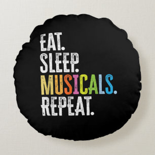 Almofada Redonda Tome Sleep Musicals Repetite Ator Cantor Atriz