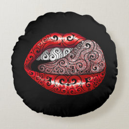 Almofada Redonda Tongue do Precioso giratório