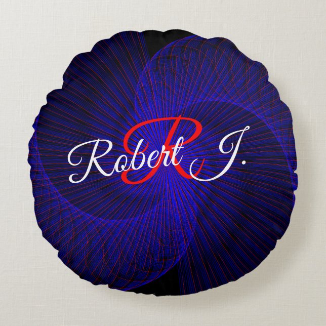 Almofada Redonda Top Down Dual Funnel Geometric Round Pillow (Frente)