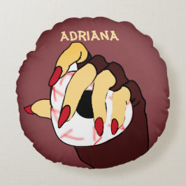 Almofada Redonda Toque personalizado da visão de triquete