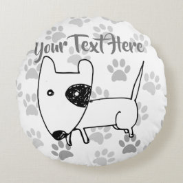 Almofada Redonda Touro em Inglês Cujo Terrier