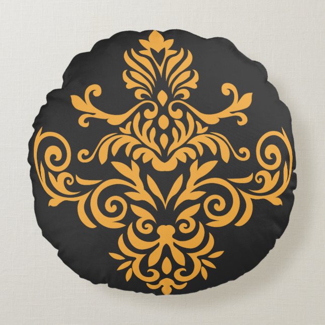 Almofada Redonda Traditional Tattoo Art Inspired Design (Frente)