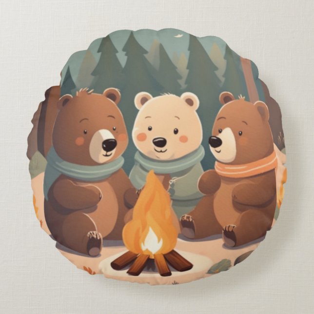 Almofada Redonda Travesseiro (Frente)