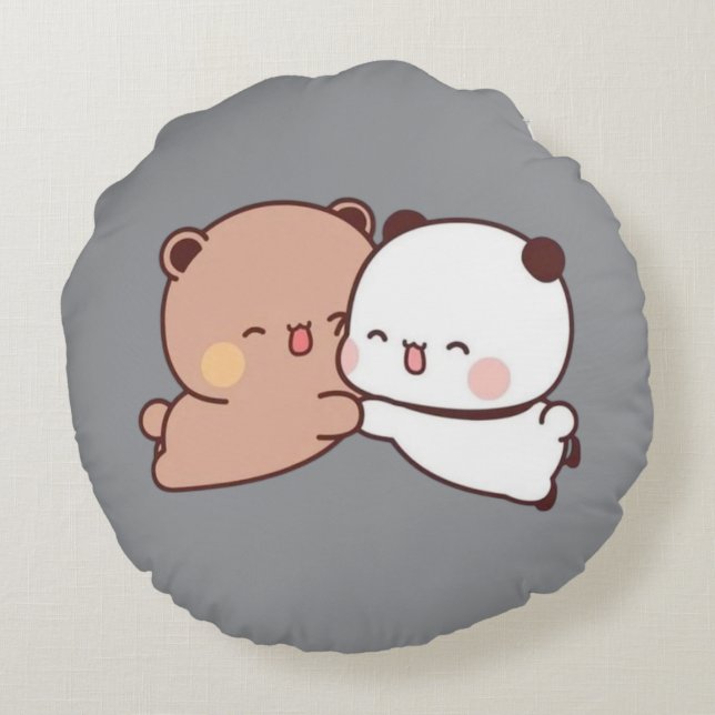 Almofada Redonda Travesseiro adorável (Verso)