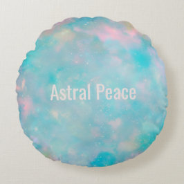 Almofada Redonda Travesseiro Arredondado Personalizado de Nebula de
