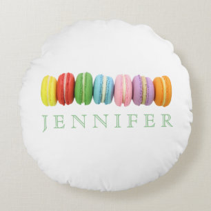 Almofada Redonda Travesseiro Arredondado Personalizado Macarons