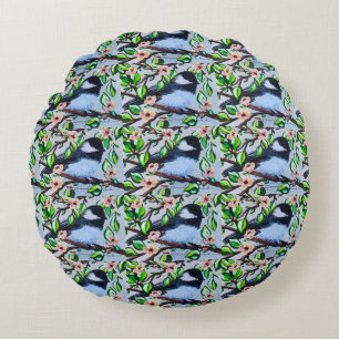 Almofada Redonda Travesseiro Chickadee Pouf