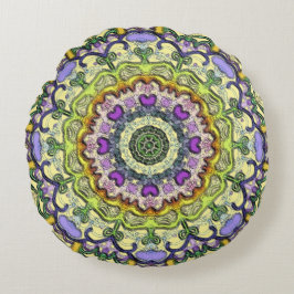 Almofada Redonda Travesseiro circular clássico e tradicional roxo a