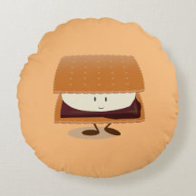 Travesseiro circular Smiling S'more