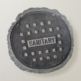 Almofada Redonda Travesseiro Cobrir redondo