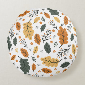 Almofada Redonda travesseiro com um design personalizado. O tecido