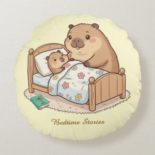Almofada Redonda Travesseiro Contos de Dormir do Capivara