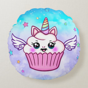 Almofada Redonda Travesseiro Cupcake Kawaii redondo cotovelo