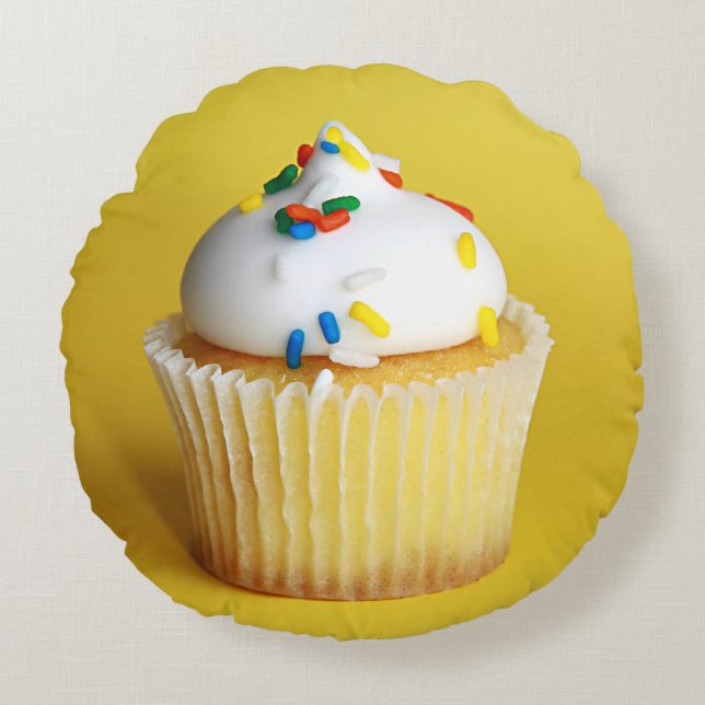 Almofada Redonda Travesseiro cupcake redondo (Frente)