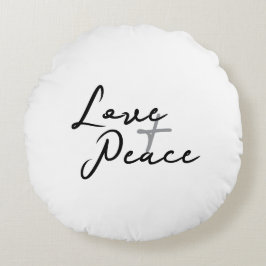 Almofada Redonda Travesseiro da Ronda de Paz e Amor