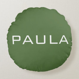 Almofada Redonda Travesseiro De Algodão Da Classe A, Oleícola Sólid