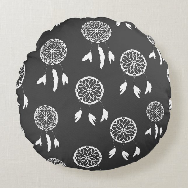 Almofada Redonda travesseiro de caçador de sonhos (Frente)